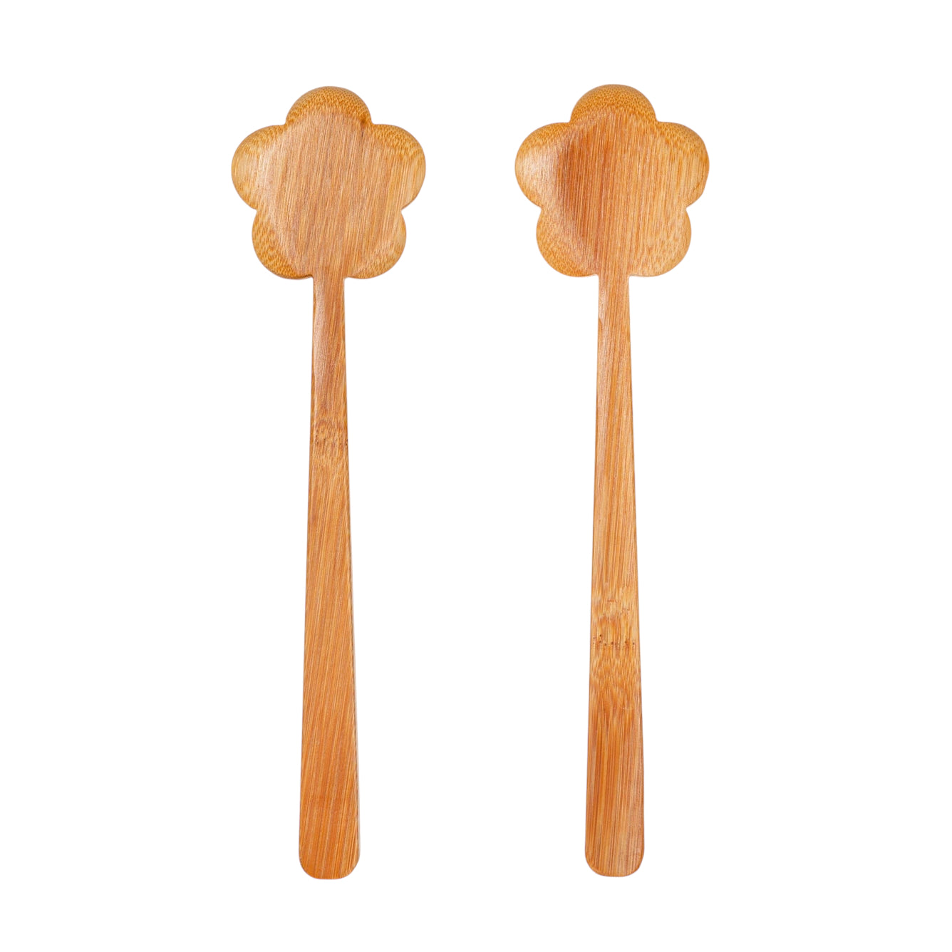 BAMBOO FLOWER SALAD SERVER