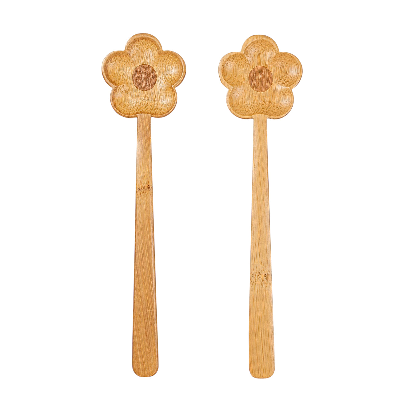 BAMBOO FLOWER SALAD SERVER