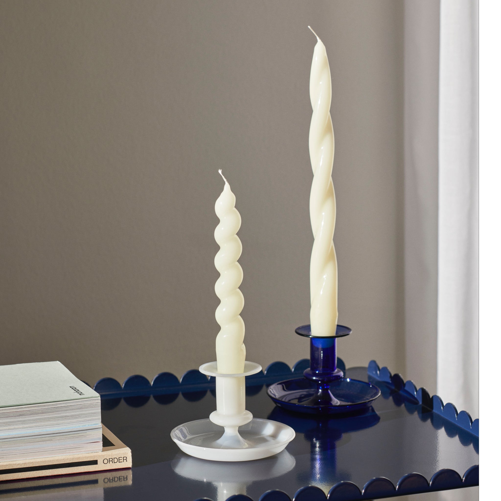 FLARE CANDLE HOLDER NEW (VARIOUS COLORS)