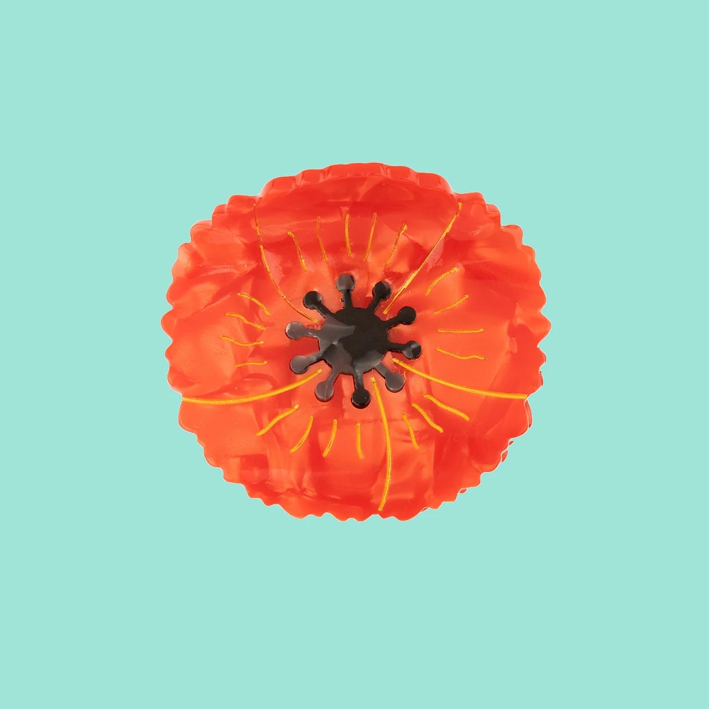 HAIR CLAW POPPY