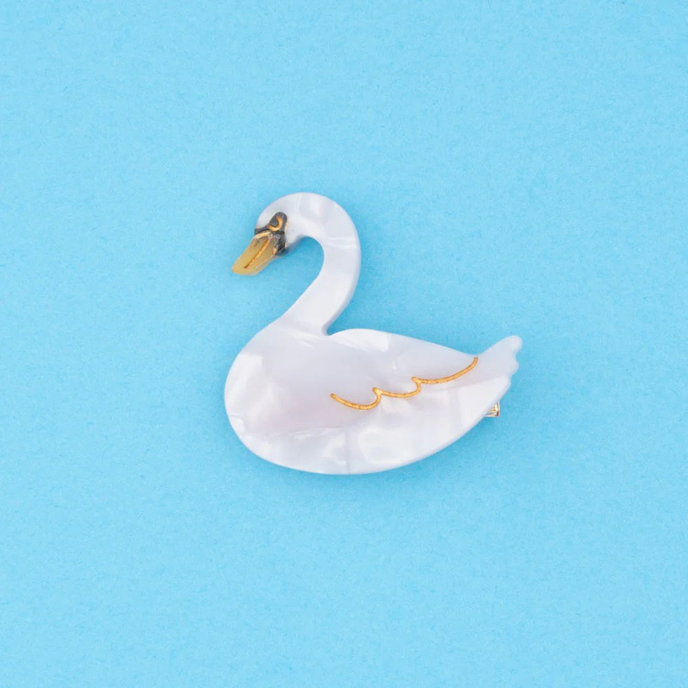 HAIR CLIP SWAN