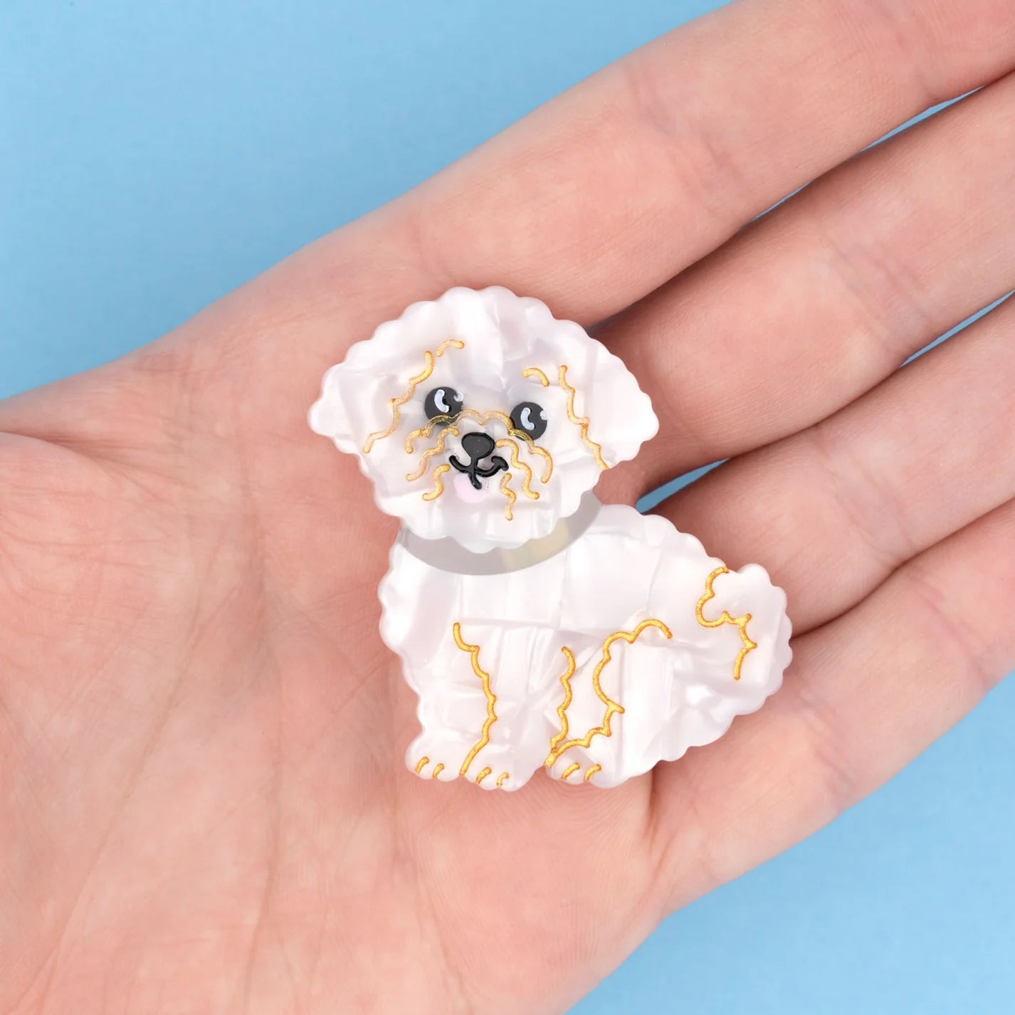 HAIR CLIP BICHON