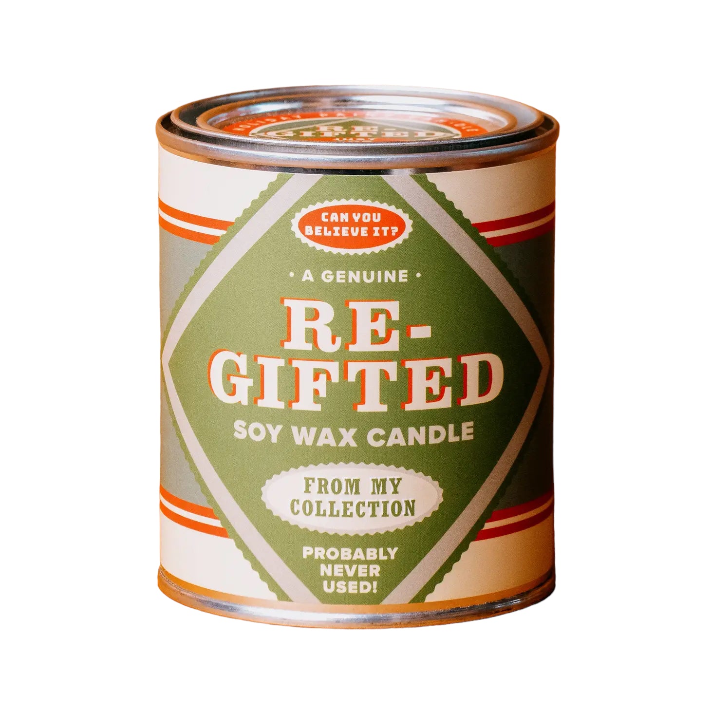 "RE-GIFTED" PAINT CAN CANDLE