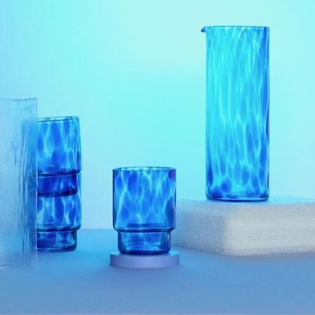 GLASS TORTOISE BLUE SET OF 4 Club Palma 