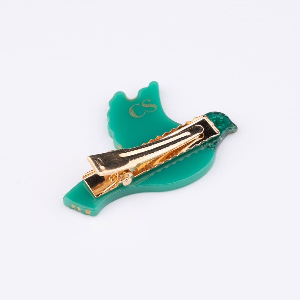 HAIR CLIP GREEN BIRD Club Palma 