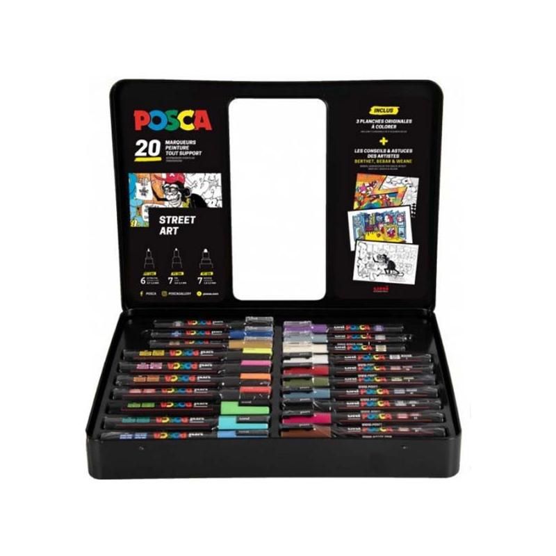 METALLIC BOX 20 MARKERS PC1M-PC3M-PC5M Club Palma 