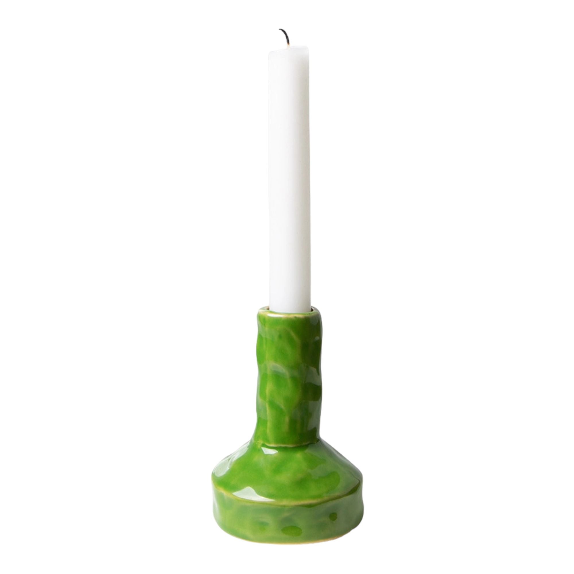 THE EMERALDS CERAMIC CANDLE HOLDER S, LIME GREEN Club Palma 