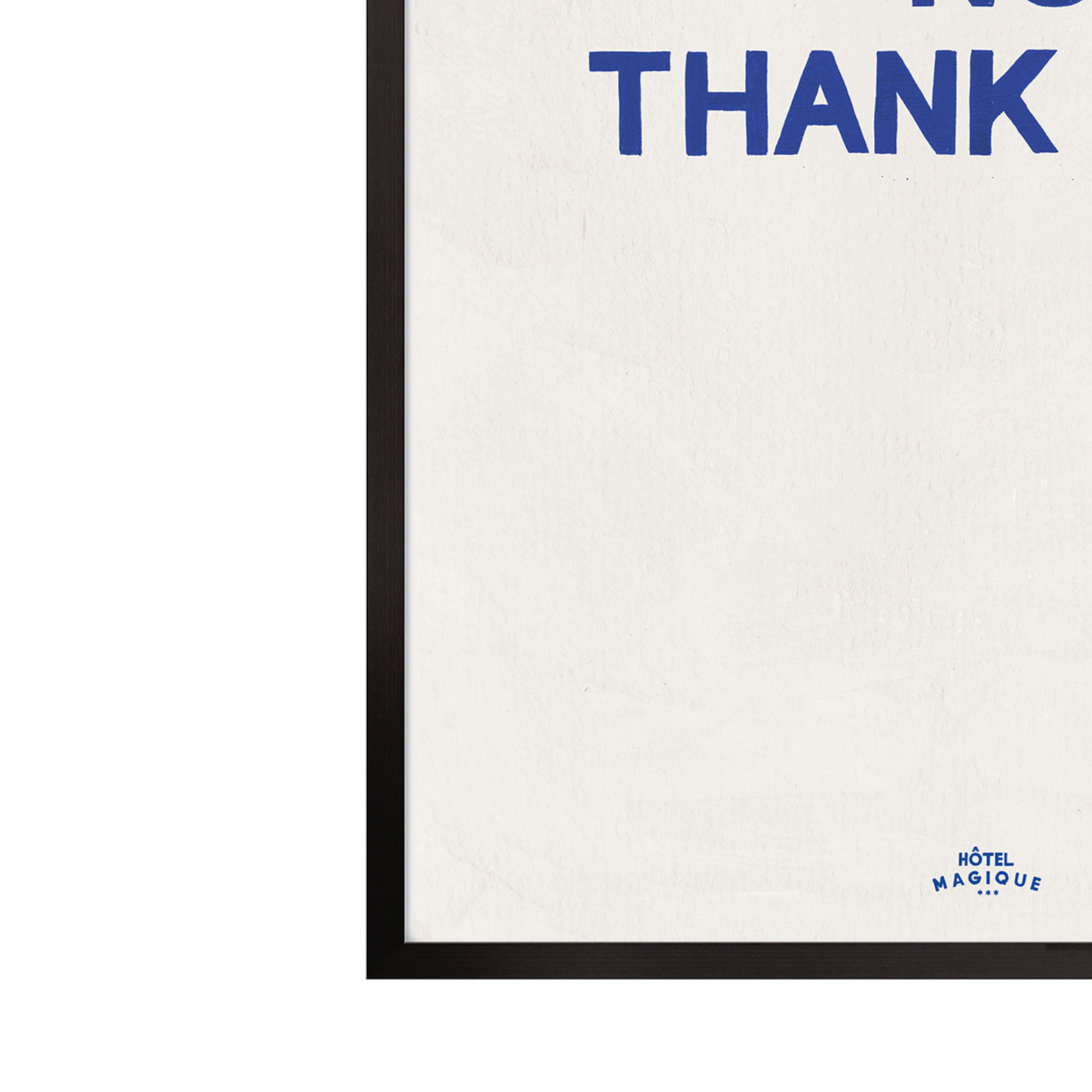 WAKE UP / NO THANK YOU - BLUE SET OF 2 A4 Club Palma 